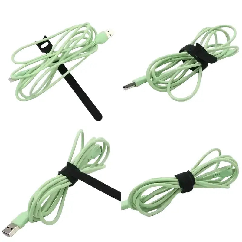 Habicare Releasable Black Nylon Hook & Loop Cable Ties 15/20/25/30cm Releasable Black Nylon Hook & Loop Cable Ties 15/20/25/30cm