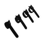Habicare Releasable Black Nylon Hook & Loop Cable Ties 15/20/25/30cm Releasable Black Nylon Hook & Loop Cable Ties 15/20/25/30cm