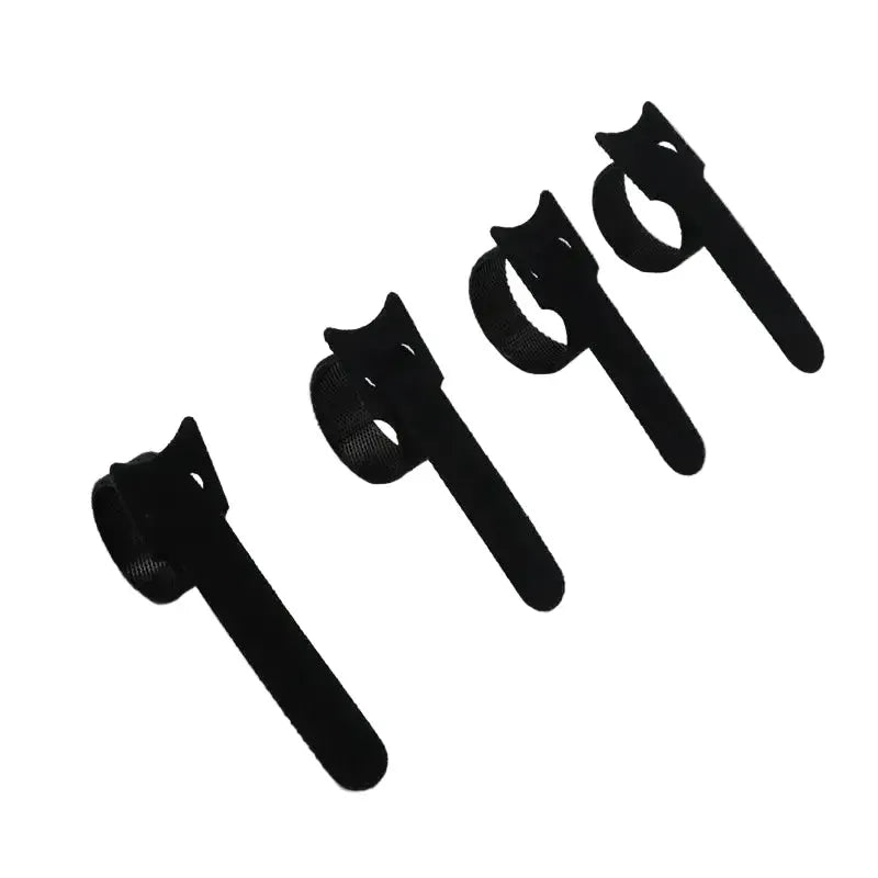 Habicare Releasable Black Nylon Hook & Loop Cable Ties 15/20/25/30cm Releasable Black Nylon Hook & Loop Cable Ties 15/20/25/30cm