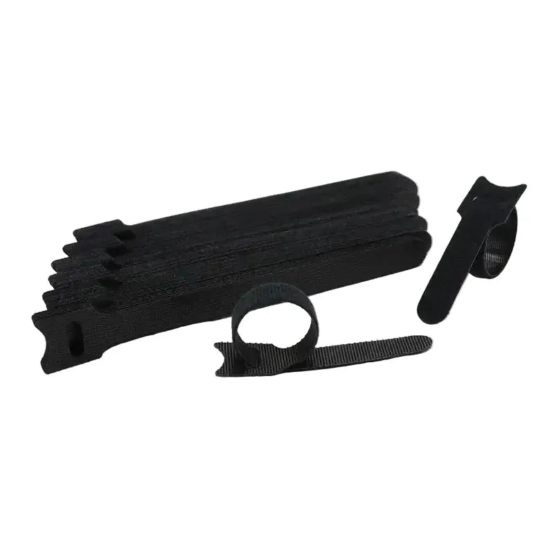Habicare Releasable Black Nylon Hook & Loop Cable Ties 15/20/25/30cm Releasable Black Nylon Hook & Loop Cable Ties 15/20/25/30cm