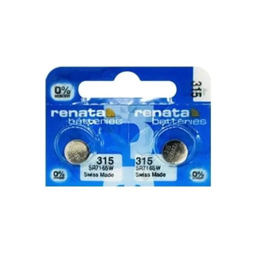 Watch Batteries for Renata 315 / SR716SW (2 Pack) by That Watch Shop