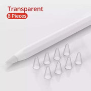 Replacement Apple Pencil Tip Cover 8 Pack (1st & 2nd Generation) (Clear) by 9eight5