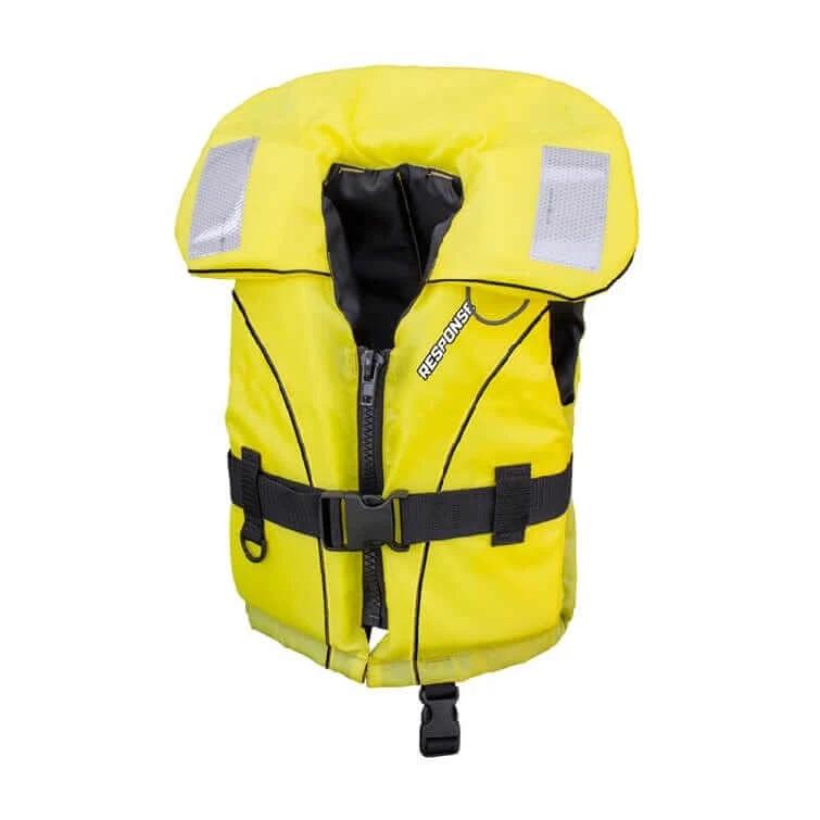 Response P100 Small Child 12-25Kg Yellow life jacket with hi-visibility color and safety features.