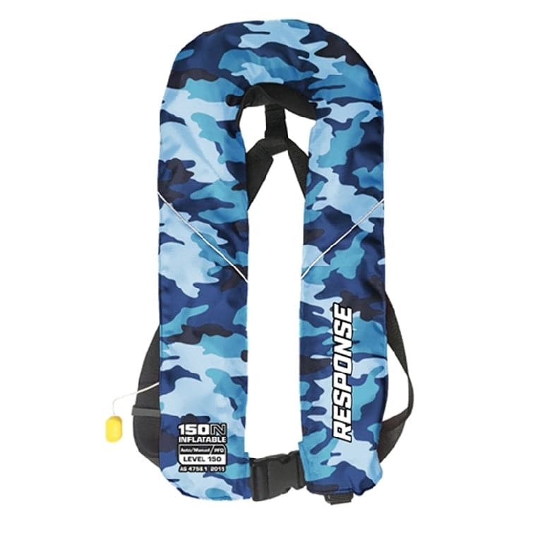 Response Auto/Manual Inflate Adult Ocean Camo - Action Outdoors Kiwi