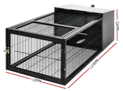 120cm Rabbit Cage Rabbit Hutch Pet Cage Playpen Enclosure Run by salelink.co.nz