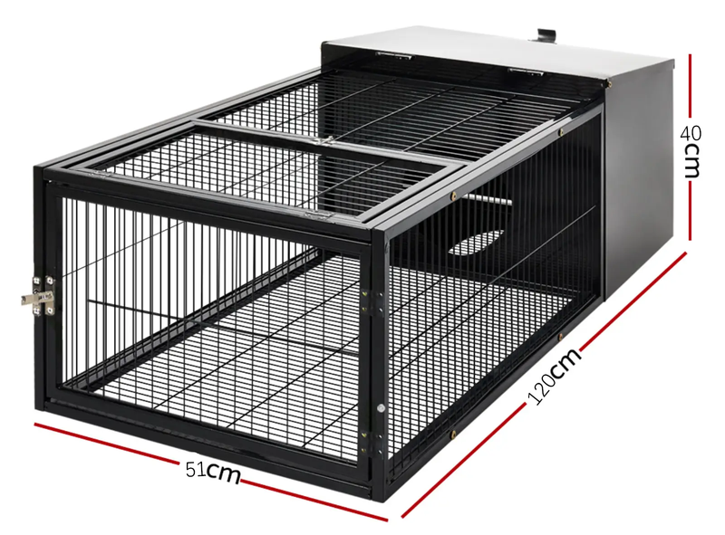 120cm Rabbit Cage Rabbit Hutch Pet Cage Playpen Enclosure Run by salelink.co.nz