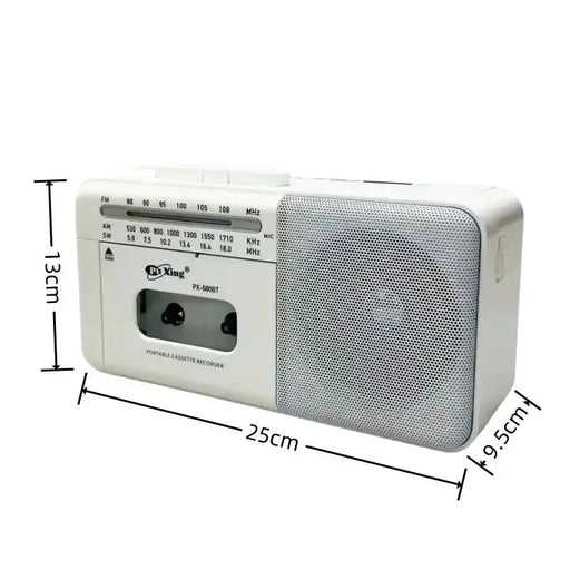 Retro Cassette Player with Bluetooth Radio by Habicare