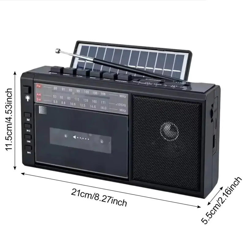 Retro Cassette Player with SD Card & Radio by Habicare