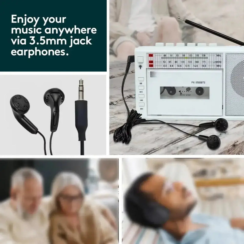 Retro Cassette Player with SD Card & Radio by Habicare