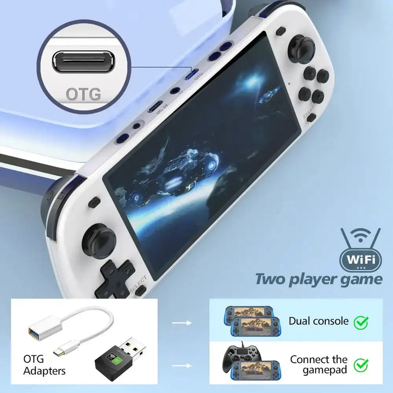 Retro Handheld Console – 5.1" Screen (4 colours available) by Habicare