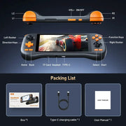 Retro Handheld Console – 5.5" Touchscreen, Android 14, Rechargeable Battery by Habicare