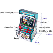 Retro Mini 16-Bit Handheld Game Console – 156 Built-in Games (5 colours available) by Habicare