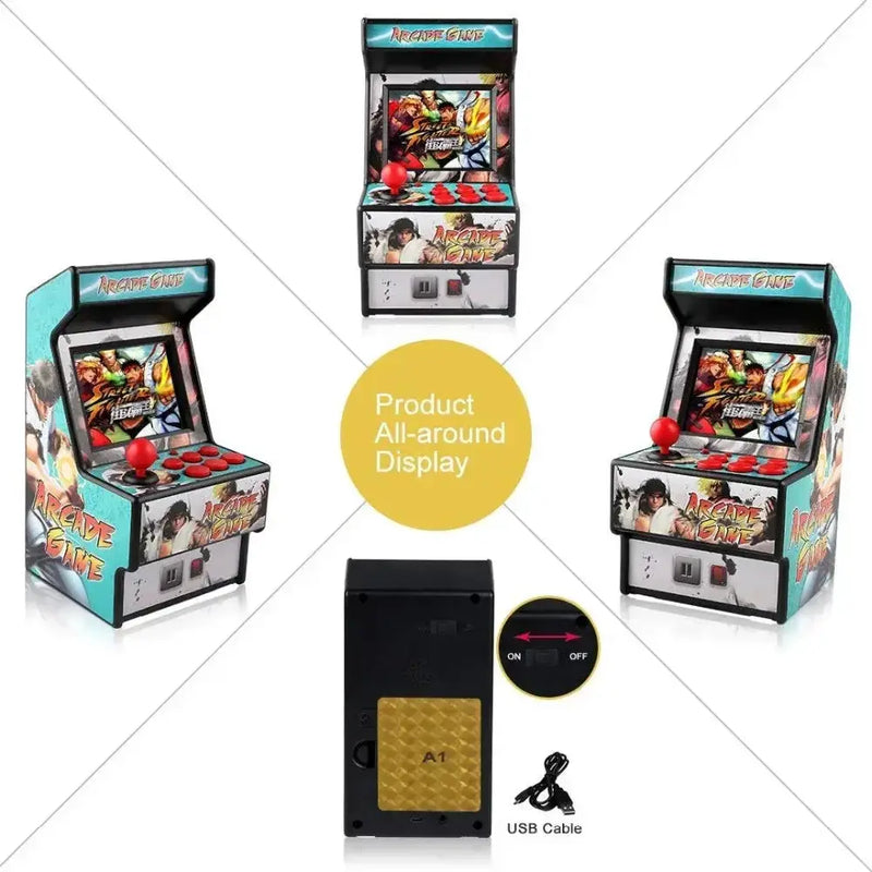 Retro Mini 16-Bit Handheld Game Console – 156 Built-in Games (5 colours available) by Habicare