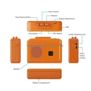 Retro Tape Player USB MP3 Converter by Habicare