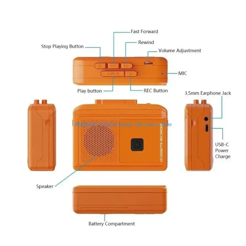 Retro Tape Player USB MP3 Converter by Habicare