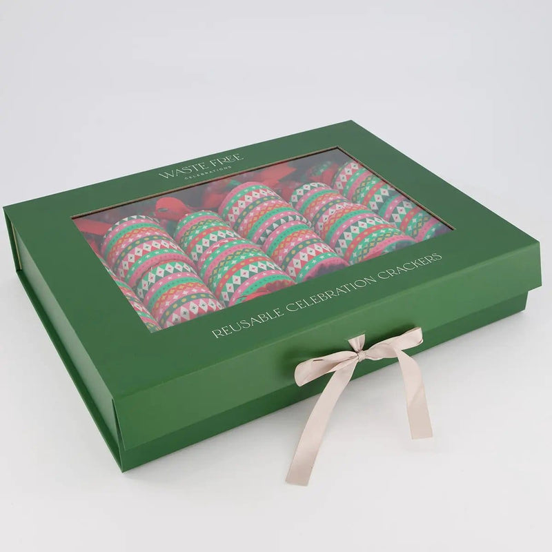 Waste Free Celebrations Christmas Crackers Fiesta (6 Reusable Crackers) Fiesta (6 Reusable Crackers)