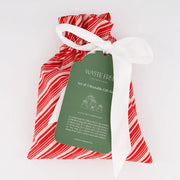 Waste Free Celebrations Fabric Gift Bags Candy Cane (Reusable Gift Bag Set) Candy Cane (Reusable Gift Bag Set)