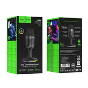 techplus RGB Desktop Omni-Directional Microphone with One-Key Mute (L25) L25 RGB Desktop Microphone With One Key Mute TechPlus