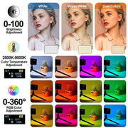 RGB LED Camera Light Panel for Vlog & DSLR by Habicare