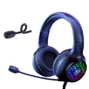 RGB Wired Gaming Headset – Over-Ear, Noise-Cancelling Mic by Habicare