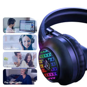 RGB Wired Gaming Headset – Over-Ear, Noise-Cancelling Mic by Habicare