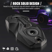 LIGHTFOX RGBW LED Rock Lights - 8 Pack by Kiwi Offroad
