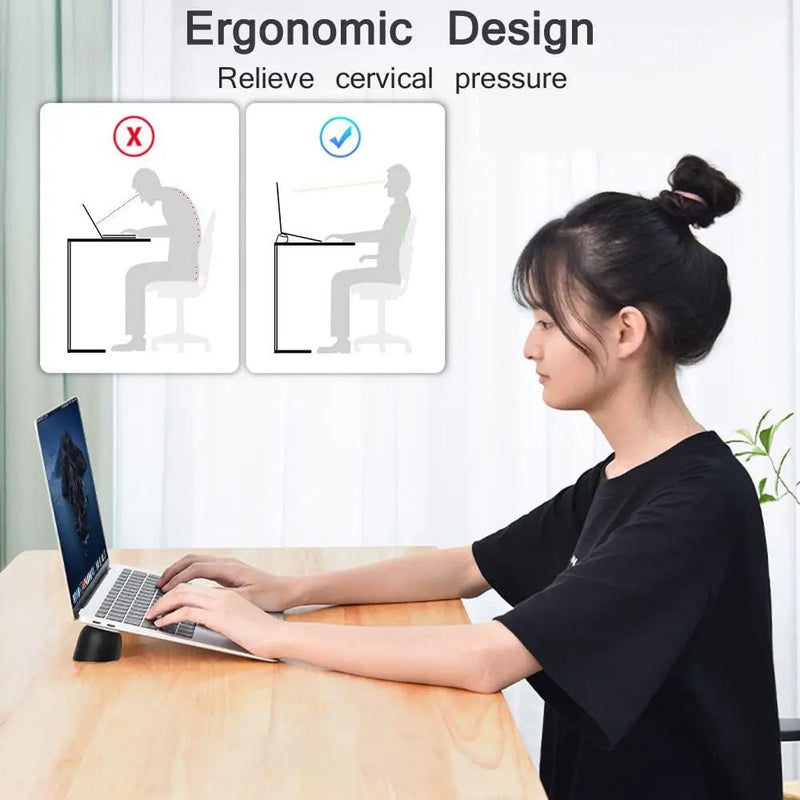 Laptop Stand Holder Pad Magnetic Tilting Holder Foot for MacBook Computer by salelink.co.nz