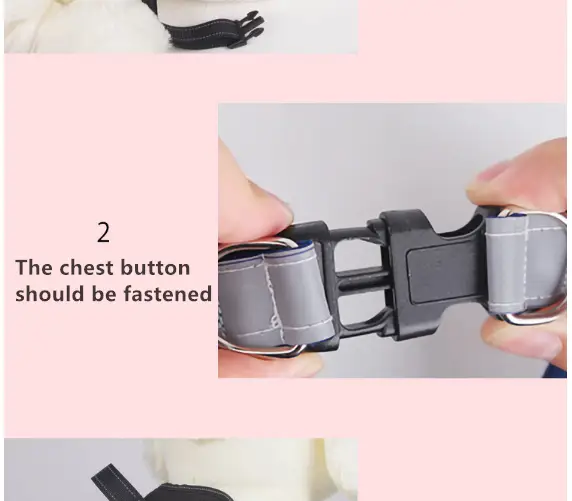 Dog Harness Pet Puppy Large Dog Vest Adjustable Pad M Size by salelink.co.nz