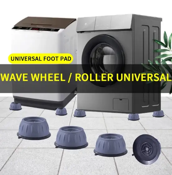 4PCS Anti-Vibration Feet Pads Washing Machine Plastic Mat by salelink.co.nz