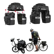 Habicare 3-in-1 Bicycle Pannier Bag with Rain Cover 3-in-1 Bicycle Pannier Bag with Rain Cover