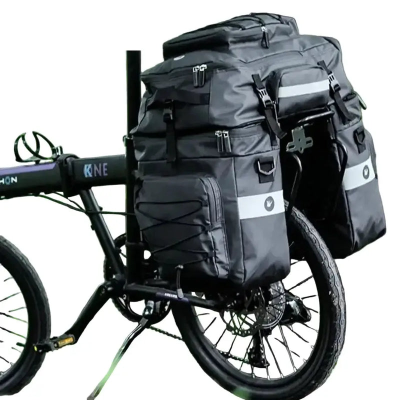 Habicare 3-in-1 Bicycle Pannier Bag with Rain Cover 3-in-1 Bicycle Pannier Bag with Rain Cover