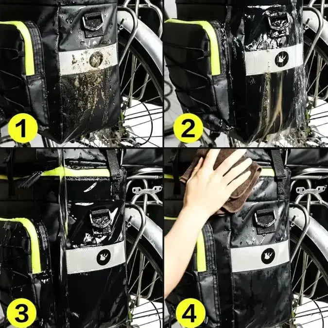 Habicare 3-in-1 Bicycle Pannier Bag with Rain Cover 3-in-1 Bicycle Pannier Bag with Rain Cover