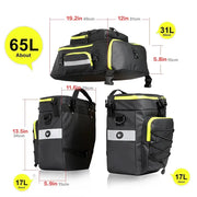 Habicare 3-in-1 Bicycle Pannier Bag with Rain Cover 3-in-1 Bicycle Pannier Bag with Rain Cover