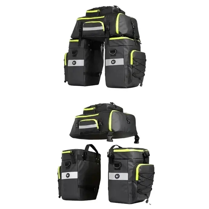Habicare 3-in-1 Bicycle Pannier Bag with Rain Cover 3-in-1 Bicycle Pannier Bag with Rain Cover