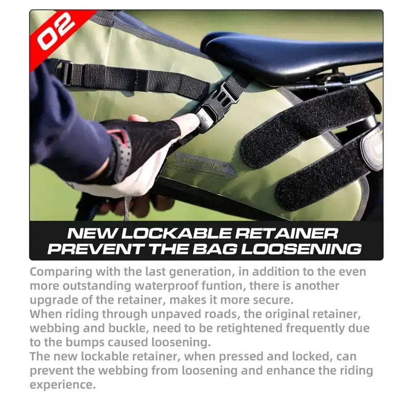 Habicare Waterproof Bike Saddle Bag 5L – 13L Waterproof Bike Saddle Bag 5L – 13L