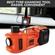 5Ton 12V Car Electric Hydraulic Floor Jack Lift + Impact Wrench Kit Box 3 in 1 by salelink.co.nz