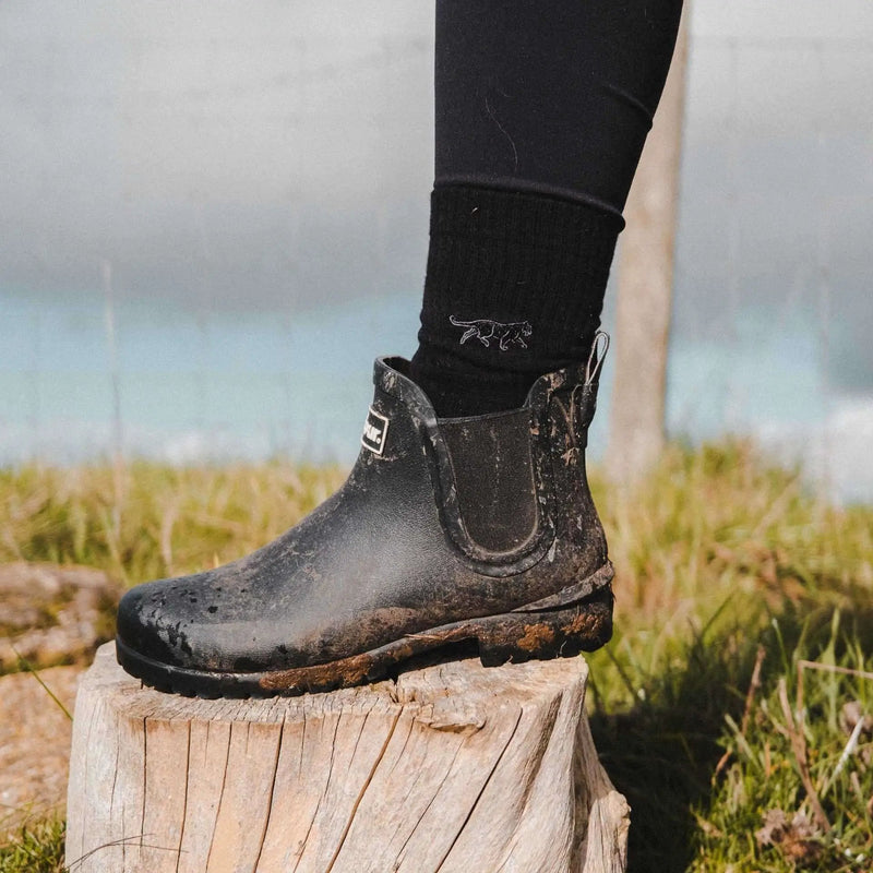 Save the Black Panthers Ribbed Bamboo Socks by Barekind NZ