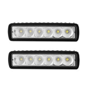 2x 6inch 30W LED Work Driving Light Bar Flood beam Lamp by salelink.co.nz