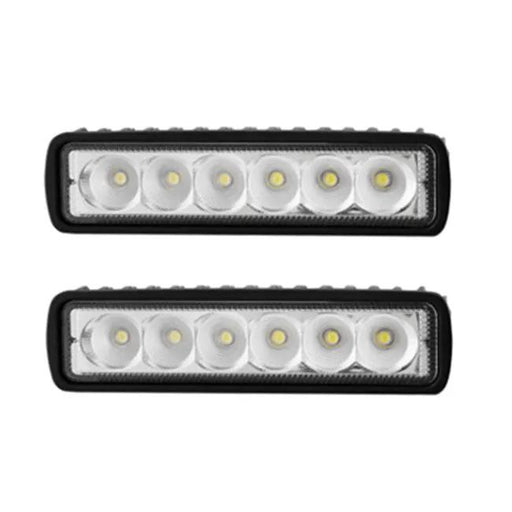 2x 6inch 30W LED Work Driving Light Bar Flood beam Lamp by salelink.co.nz