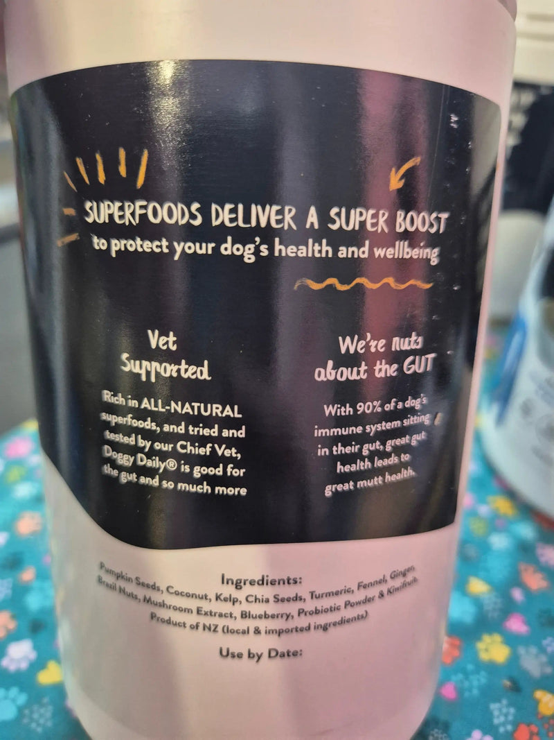 Animal Addiction Limited Dog Supplement Doggy Daily Immunity Boost for SENIOR Dogs 700g Doggy Daily Immunity Boost for SENIOR Dogs 700g