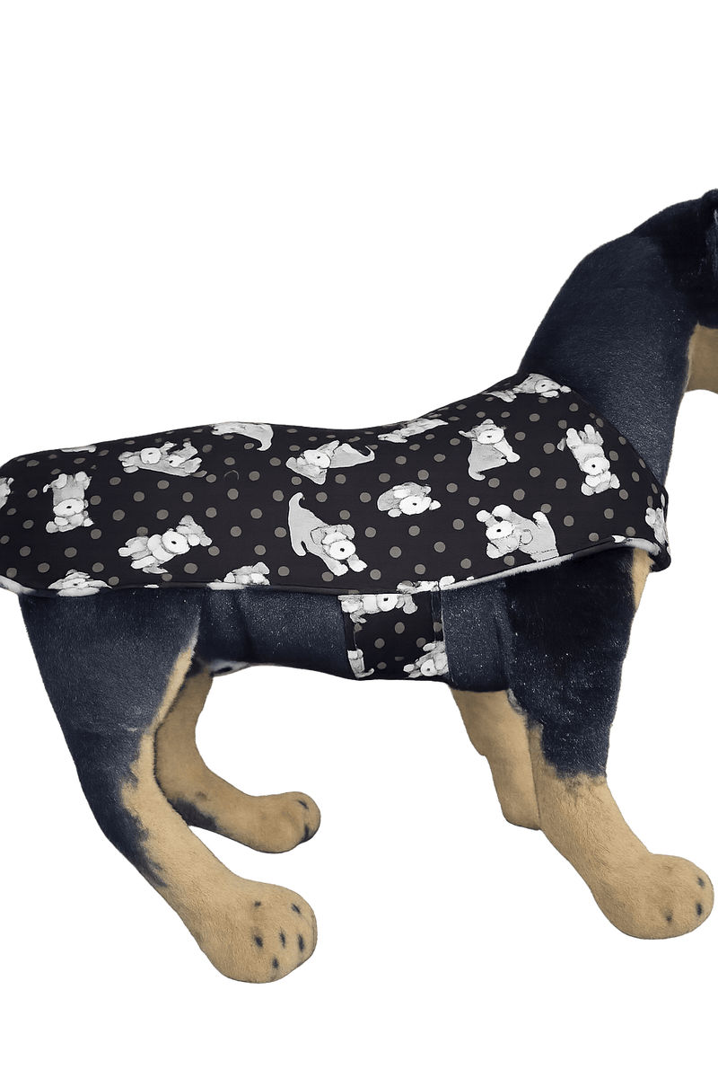 Animal Addiction Limited Dog Clothing Schnauzer Print Sleeper Coat Schnauzer Print Sleeper Coat