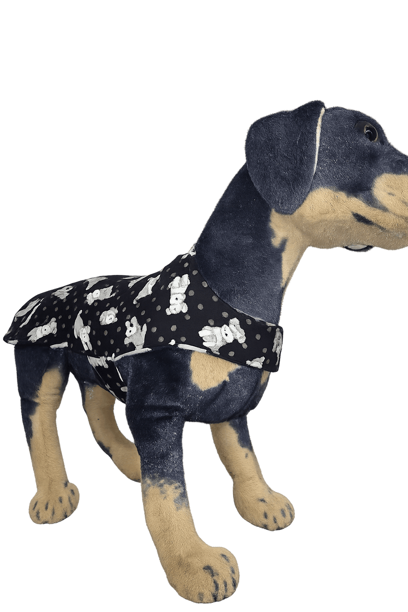 Animal Addiction Limited Dog Clothing Schnauzer Print Sleeper Coat Schnauzer Print Sleeper Coat