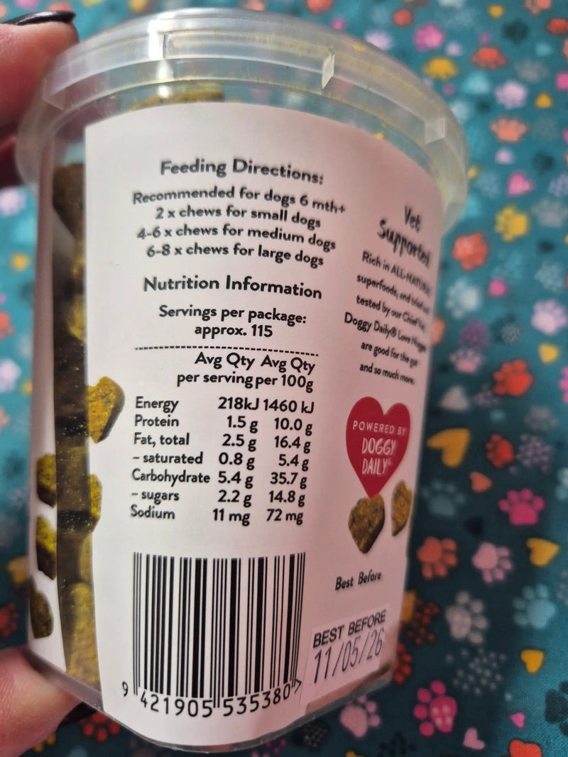 Animal Addiction Limited Dog Treat Doggy Daily Love Nuggets Doggy Daily Love Nuggets