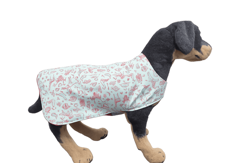 Animal Addiction Limited Dog Coats Mint Safari Dog Sleeper Coat – Lightweight Cotton & Fleece Mint Safari Dog Sleeper Coat – Lightweight Cotton & Fleece