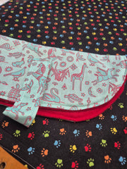 Animal Addiction Limited Dog Coats Mint Safari Dog Sleeper Coat – Lightweight Cotton & Fleece Mint Safari Dog Sleeper Coat – Lightweight Cotton & Fleece