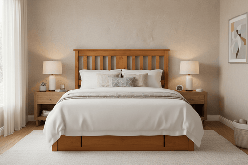 BroDeals Bedroom Furniture Sets Susan Queen Headboard Solid Pine Slatted Bedhead 1660mm Wide Susan Queen Headboard Solid Pine Slatted Bedhead 1660mm