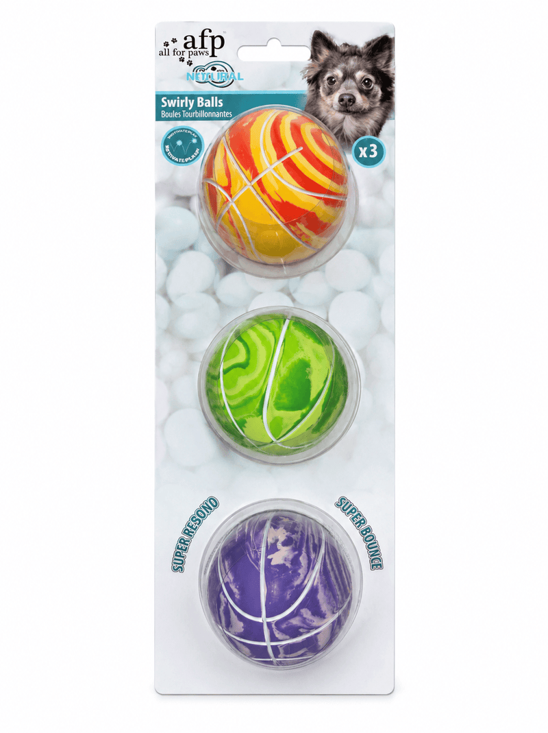 Animal Addiction Limited Dog Toy All For Paws - Meta Ball -Swirly Balls 3 Pack All For Paws - Meta Ball -Swirly Balls 3 Pack