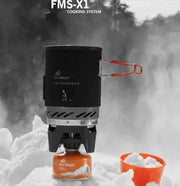 FireMaple Outdoor Heat-Exchange Camping Pot - 1L Efficient Cooking System with Thermal Cover | Backpacking Cookware by Mead's Supply & Equipment Outfitters limited