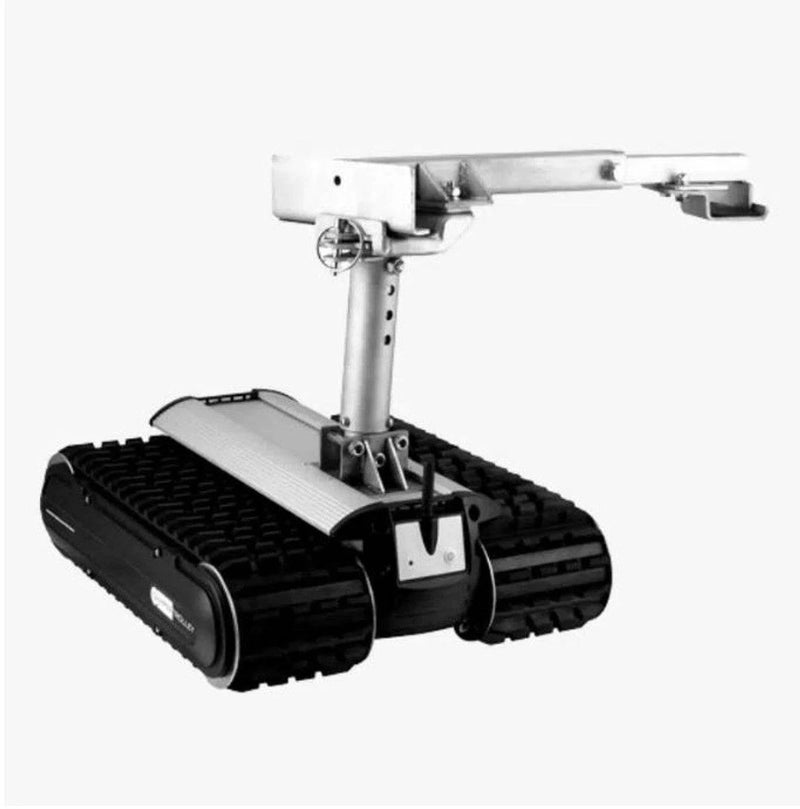 Standard A Frame Bracket for Robot Trolley showcasing adjustable mounting on open frame chassis.