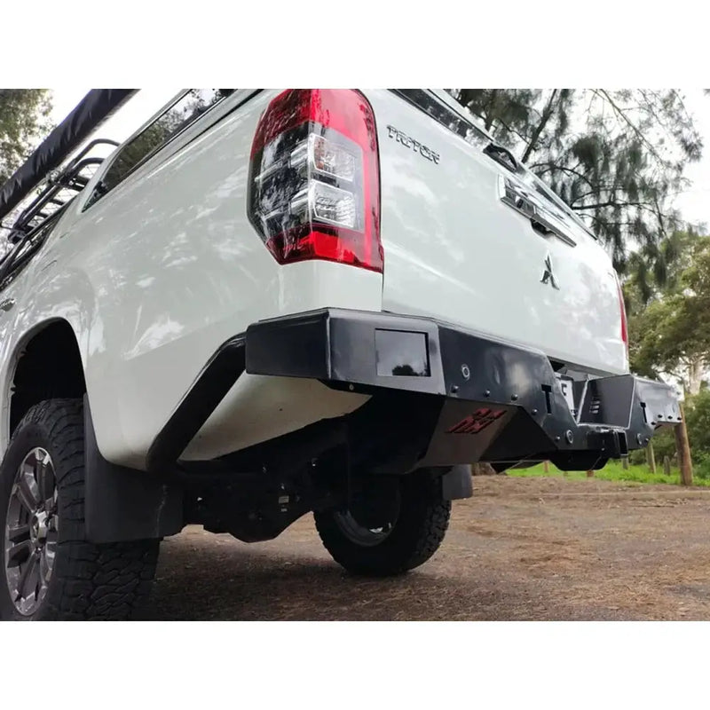 Rockamor Elite Steel Rear Step / Towbar To Suit Mitsubishi Mr Triton 2019+ Glx/Glx+/Gls/Glsr by RockarmorNZ